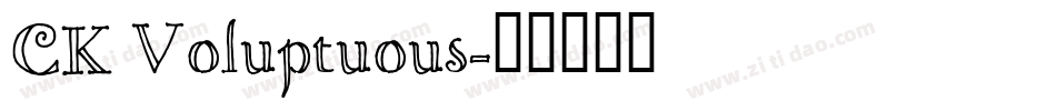 CK Voluptuous字体转换